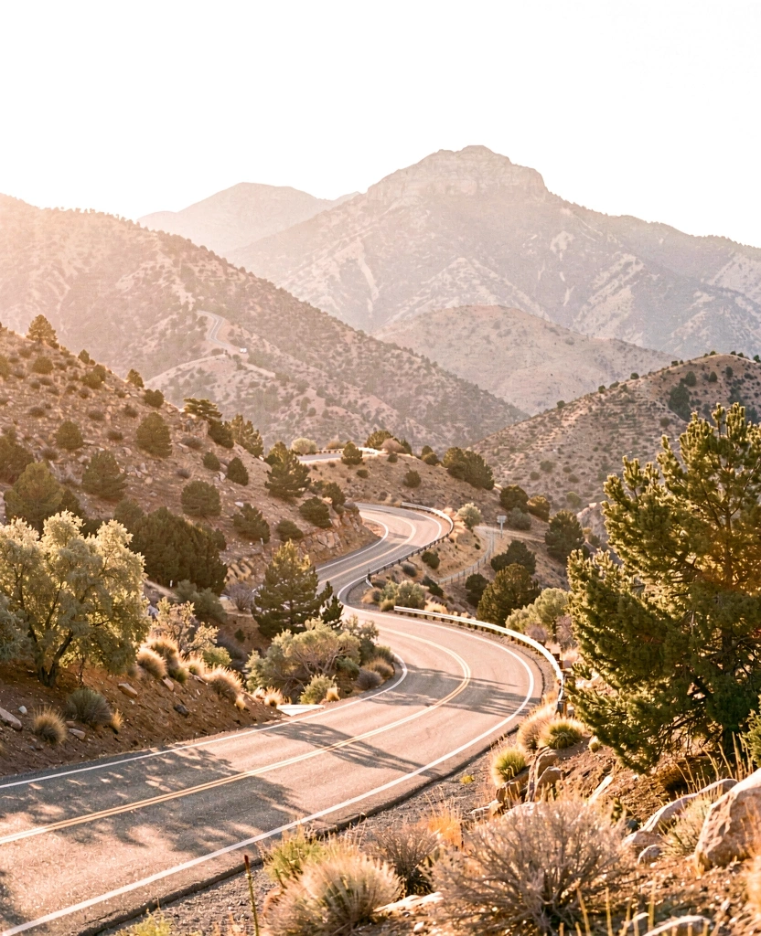 Scenic road in the Sierra foothills